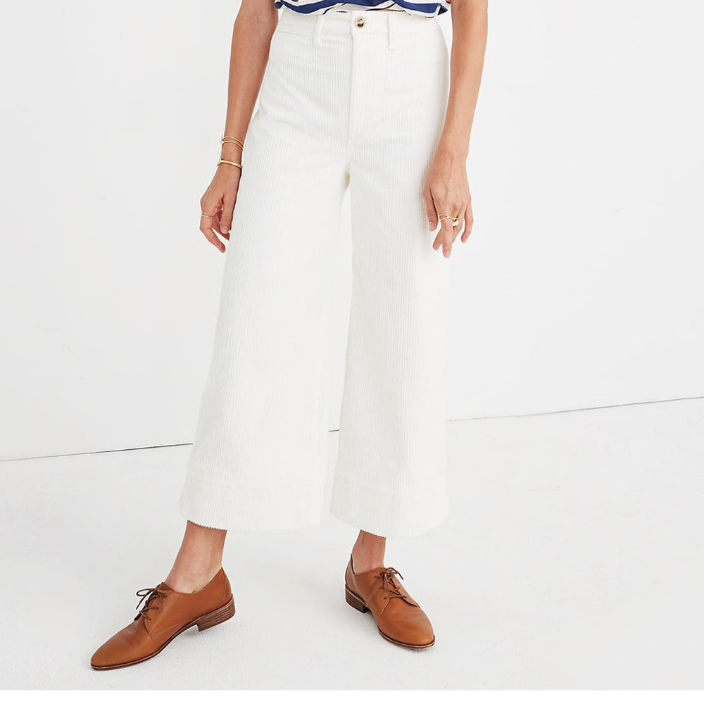madewell wide leg corduroy pants